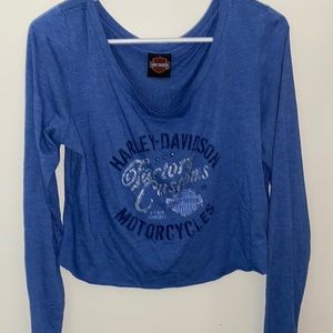Harley Davidson glittery long sleeve- so so cute I just never wear it😩